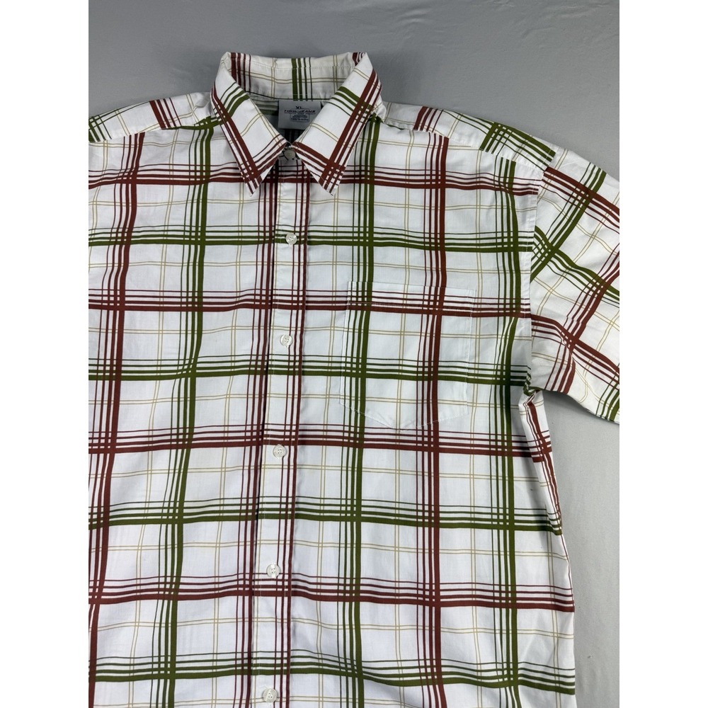 y2k Tool Jeans plaid ss button up shirt, men's xl